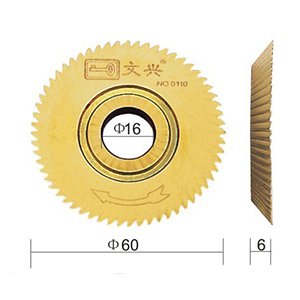 60T Titanium Key Machine Cutter 0110